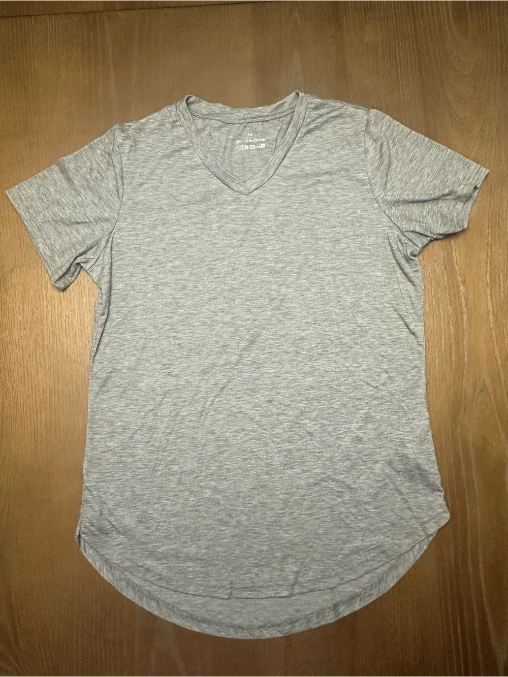 Women’s Light Gray V-Neck Tee